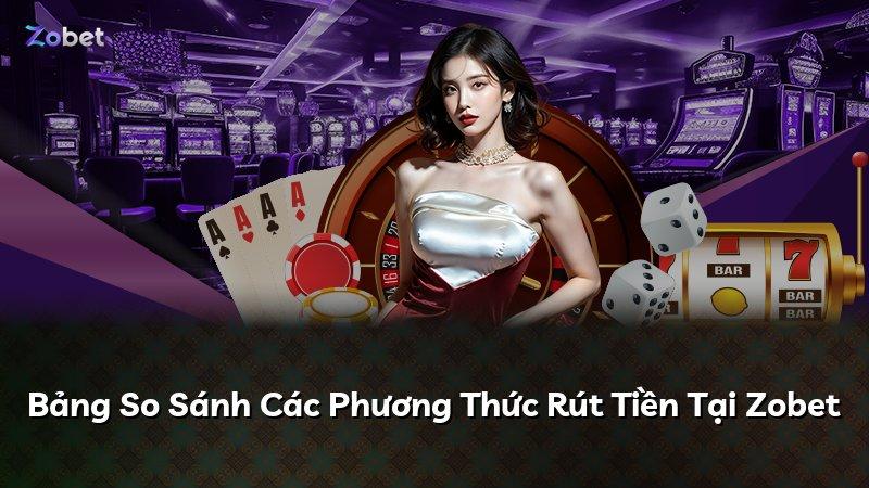 Bảng So Sánh Các Phương Thức Rút Tiền Tại Zobet